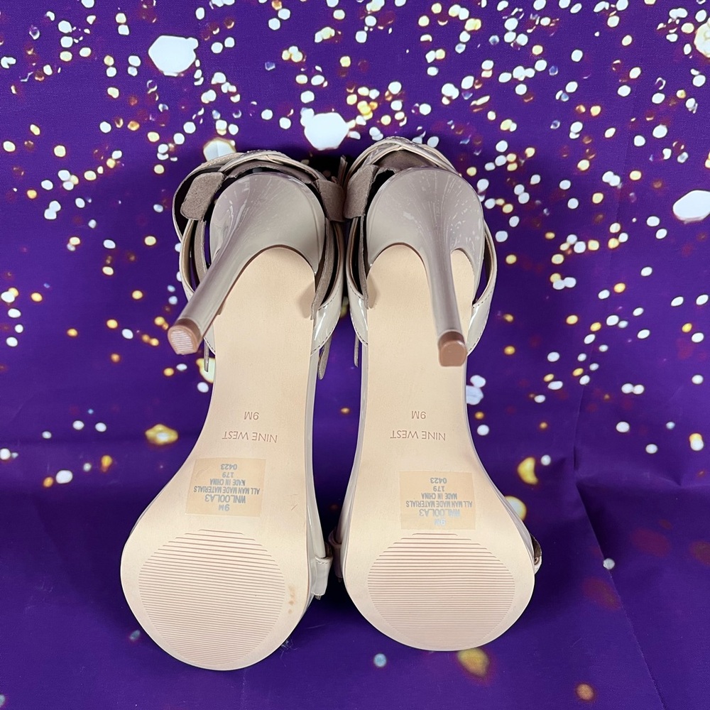 Nine West Nude Strap Heels - Picture 3 of 4